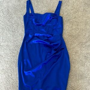 Windsor blue silk homecoming dress size small